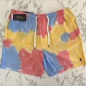 Men’s Shorts Polo Ralph Lauren Prepster Seersucker Pastel PWing Pony Size 2XL